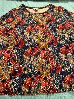 CJ Banks Print Knit Top